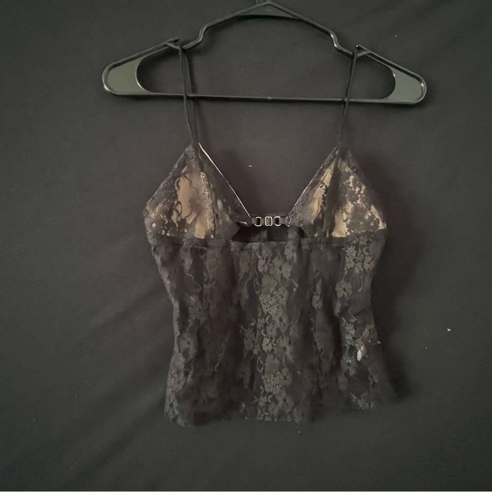 Chic Black Lace Tank Top
